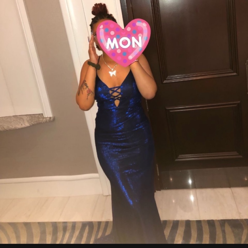 ROYAL BLUE PROM DRESS